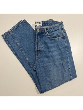 Rouje Paris Marais High Waisted Straight Jeans Size 29 Blue
